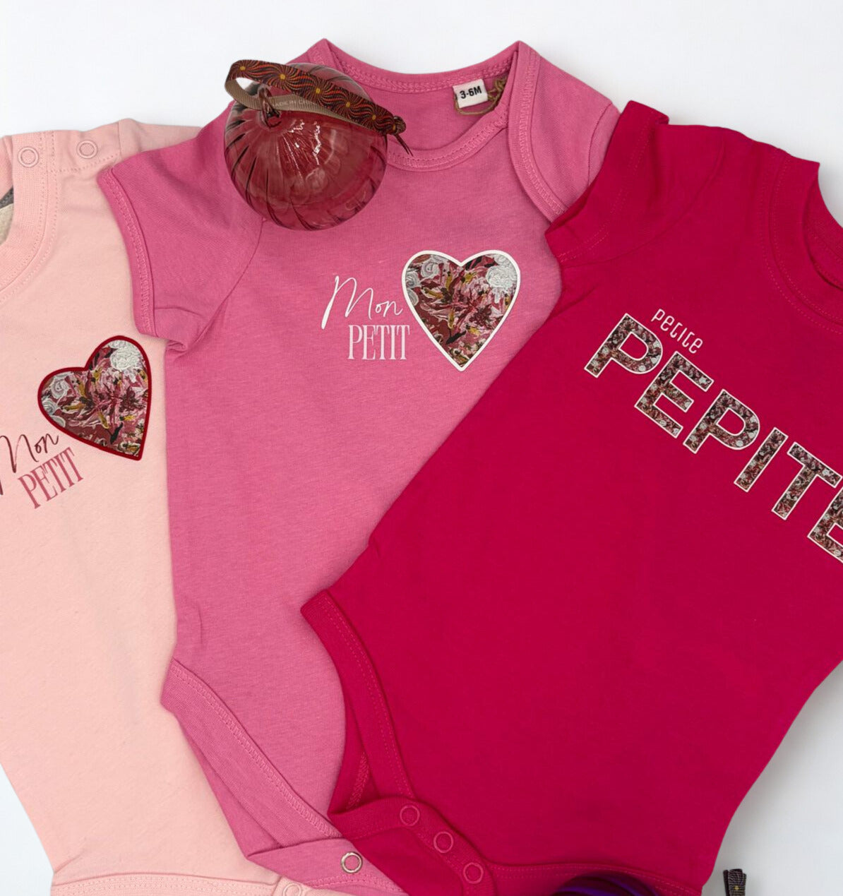 Body Mon petit Coeur Rose fuchsia