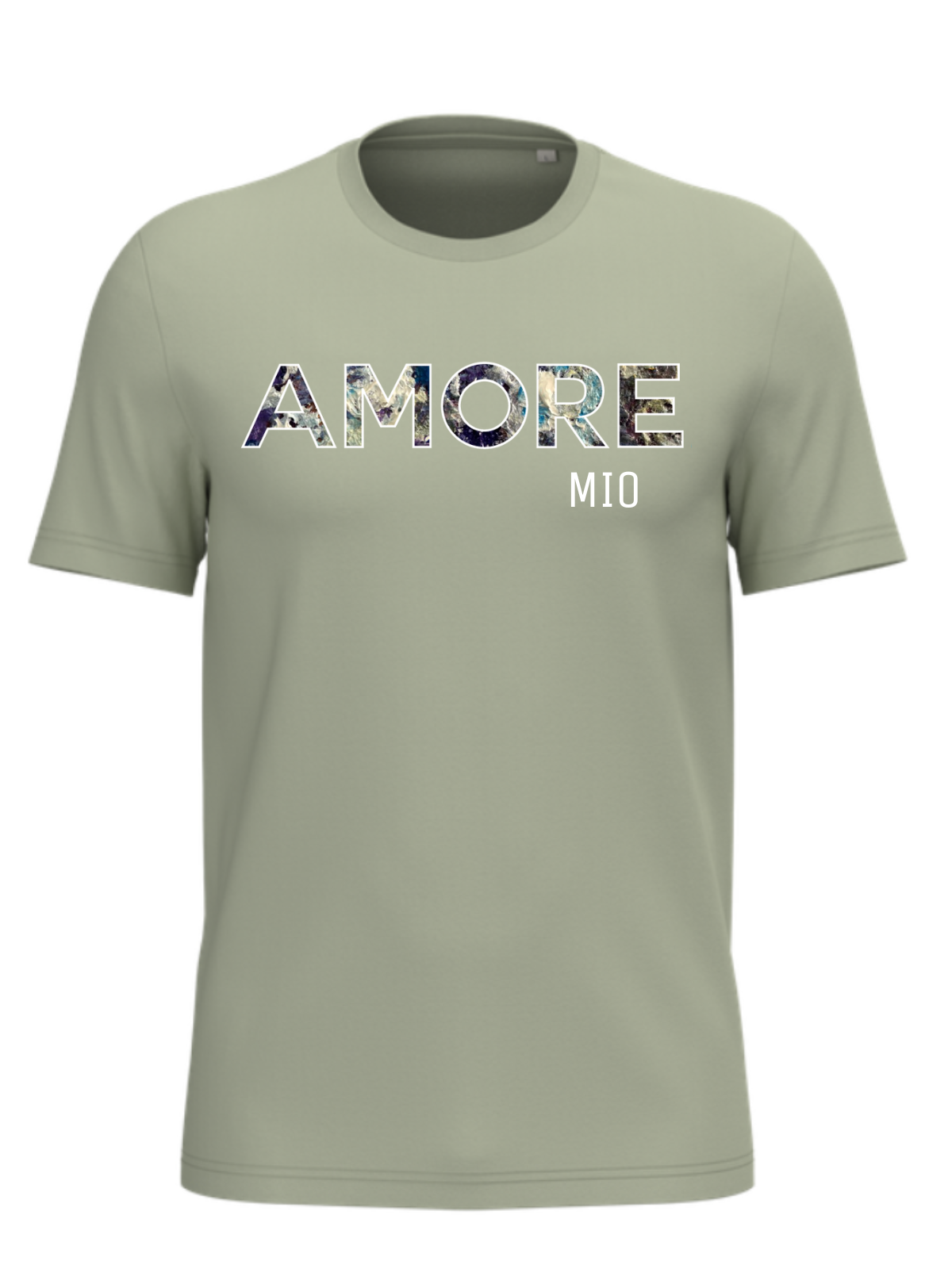 Tee-shirt AMORE MIO - Vert amande