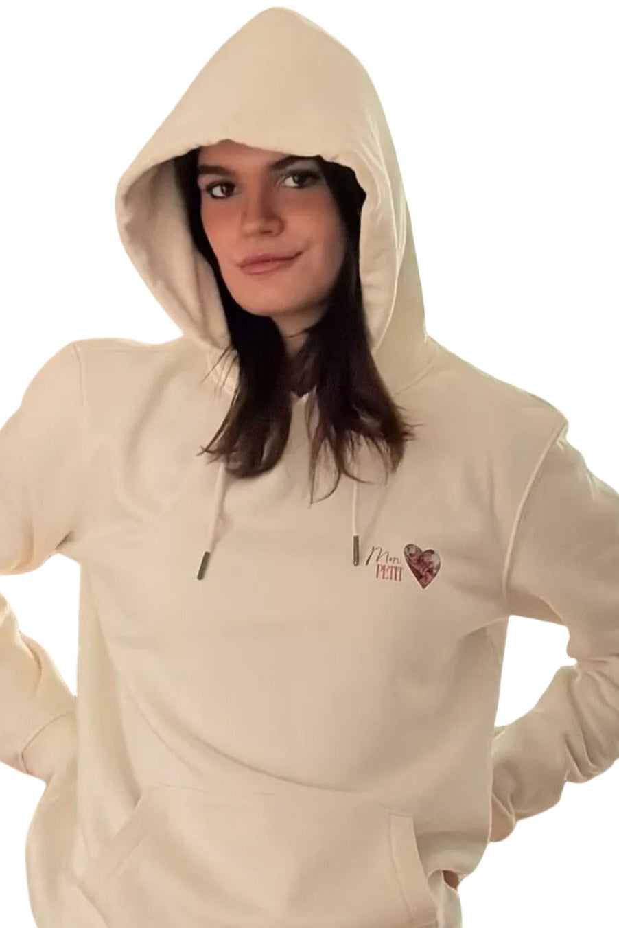 Hoodie  Mon Petit Coeur –  Ivory Sakura