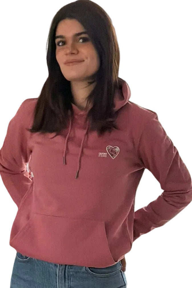 Hoodie  Mon Petit Coeur – Rose Antik