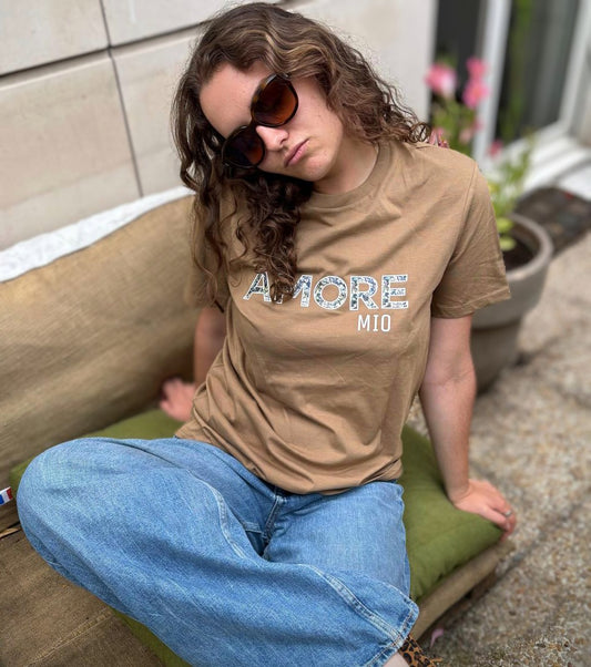 Tee-shirt AMORE MIO - Camel