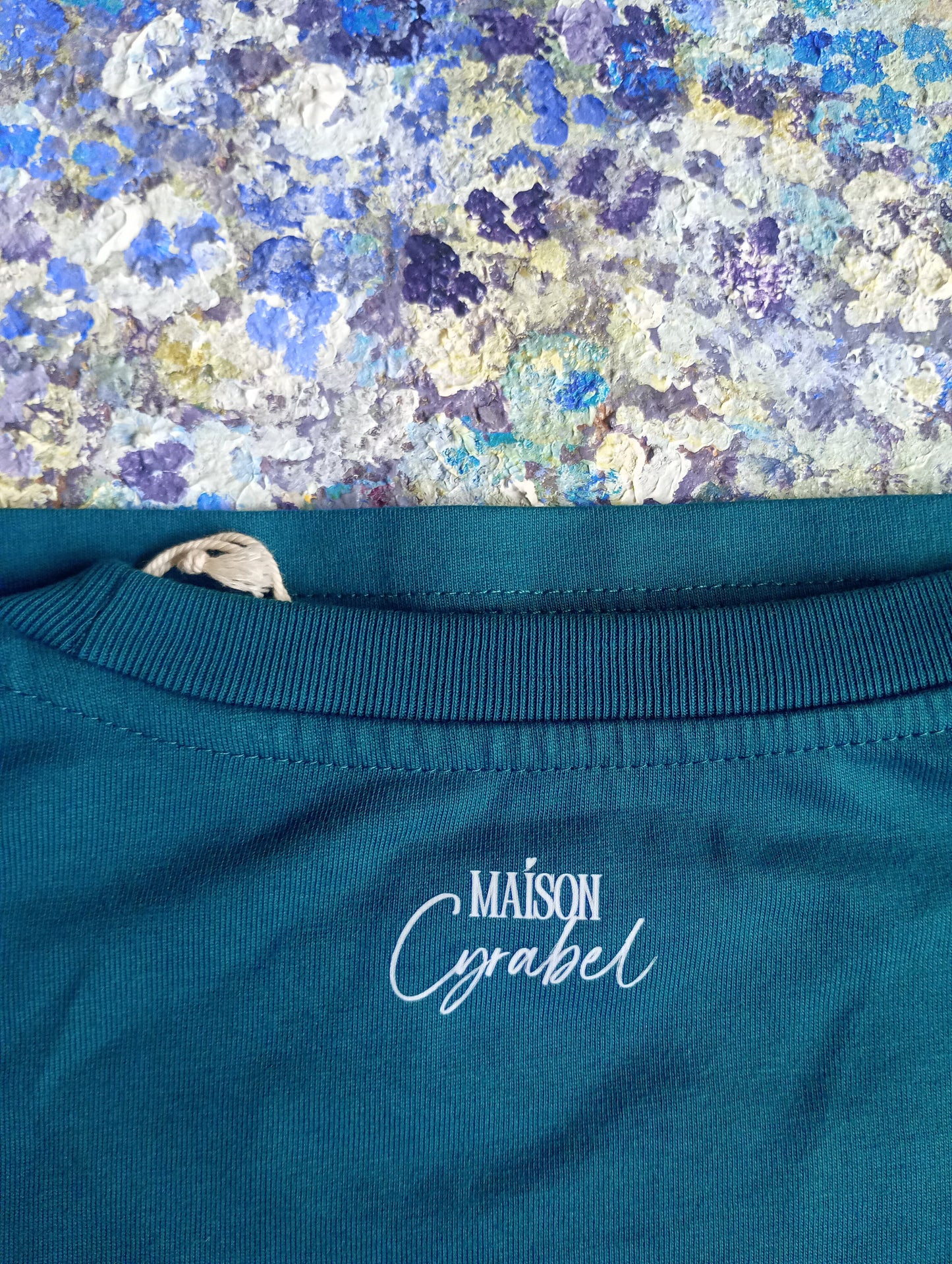 Tee-shirt Piece of my art -  Bleu canard