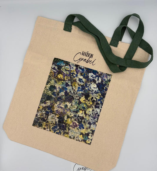 TOTEBAG EDITION LIMITEE CYRABEL  HORTENSIA VERT OLIVE
