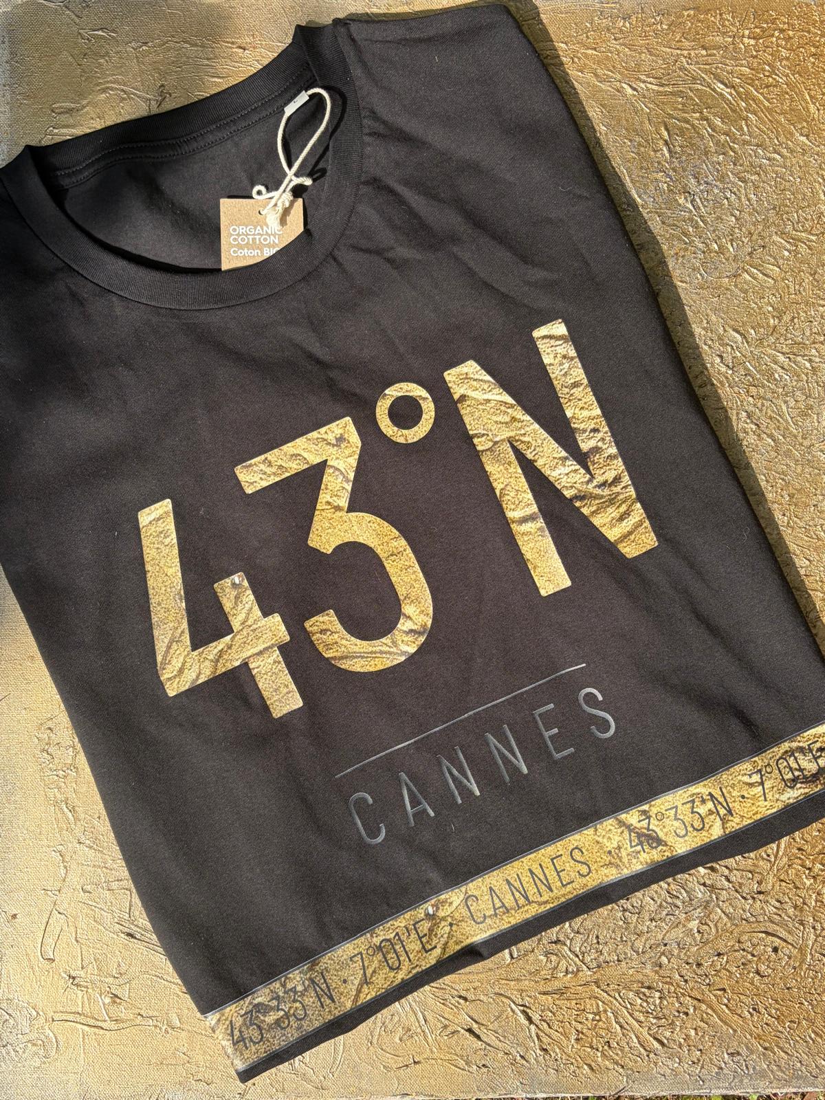 Tee-shirt 43°N Doré sur Noir