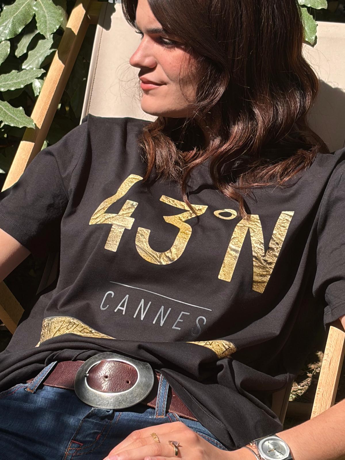 Tee-shirt 43°N Doré sur Noir