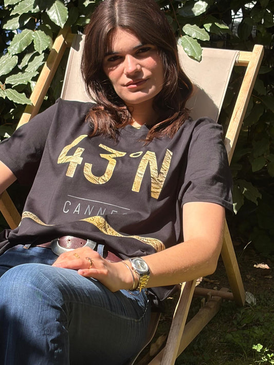 Tee-shirt 43°N Doré sur Noir