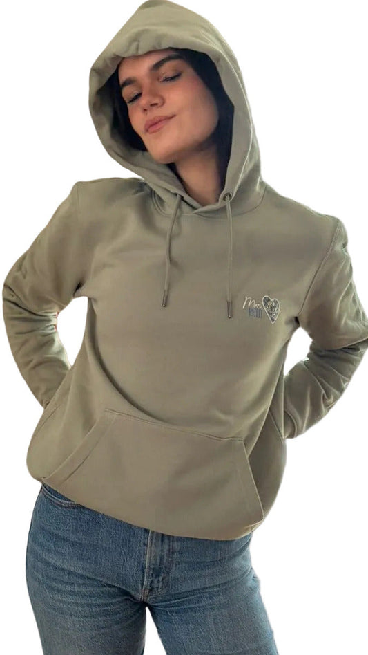 Hoddie  Mon Petit 💛 – Vert sauge