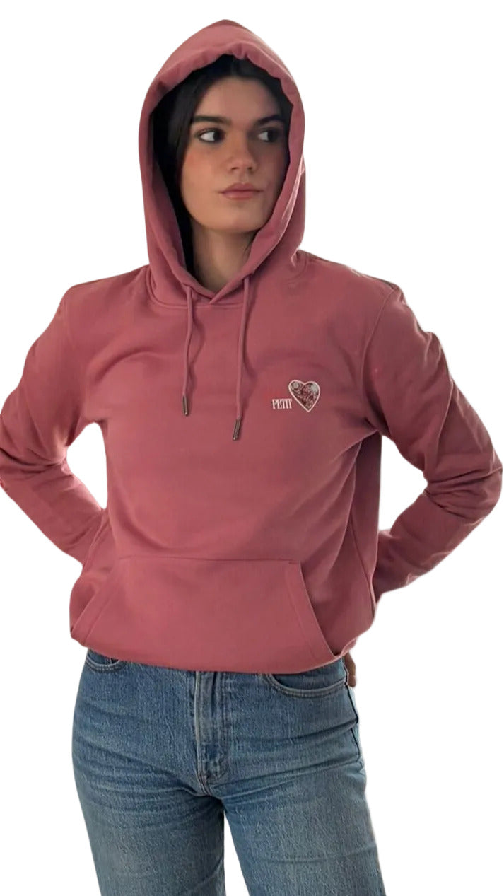 Hoodie  Mon Petit Coeur – Rose Antik