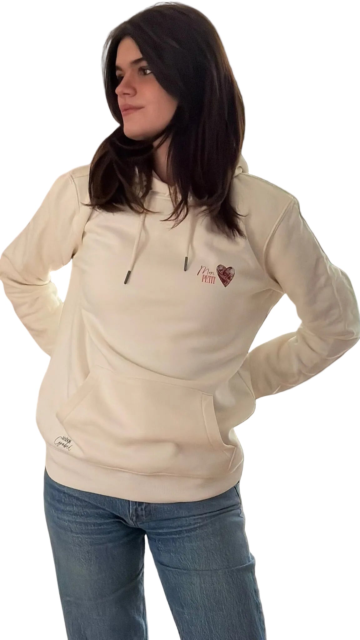 Hoodie  Mon Petit Coeur –  Ivory Sakura